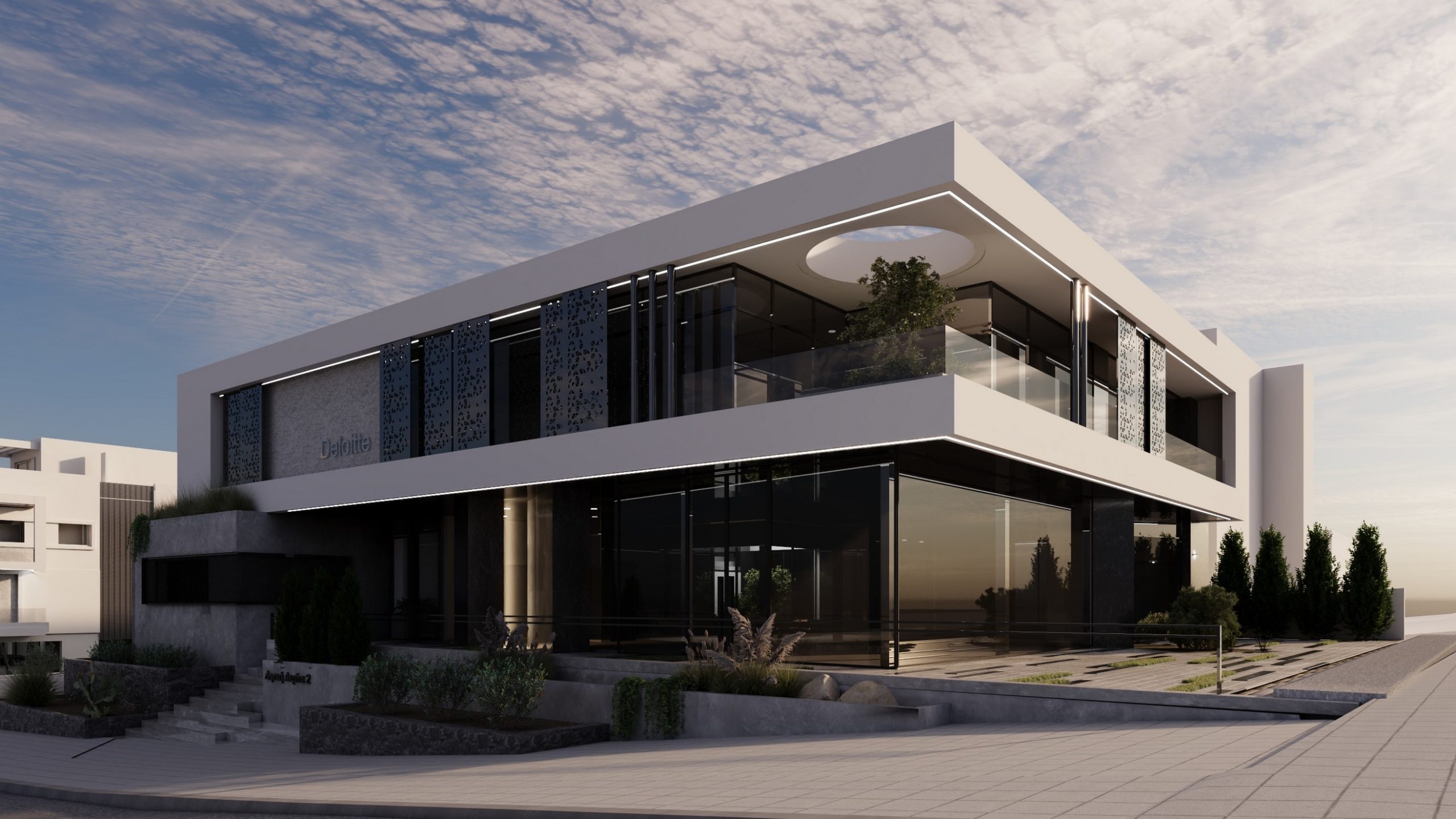 OFFICE AND RETAIL BUILDING IN THERMI