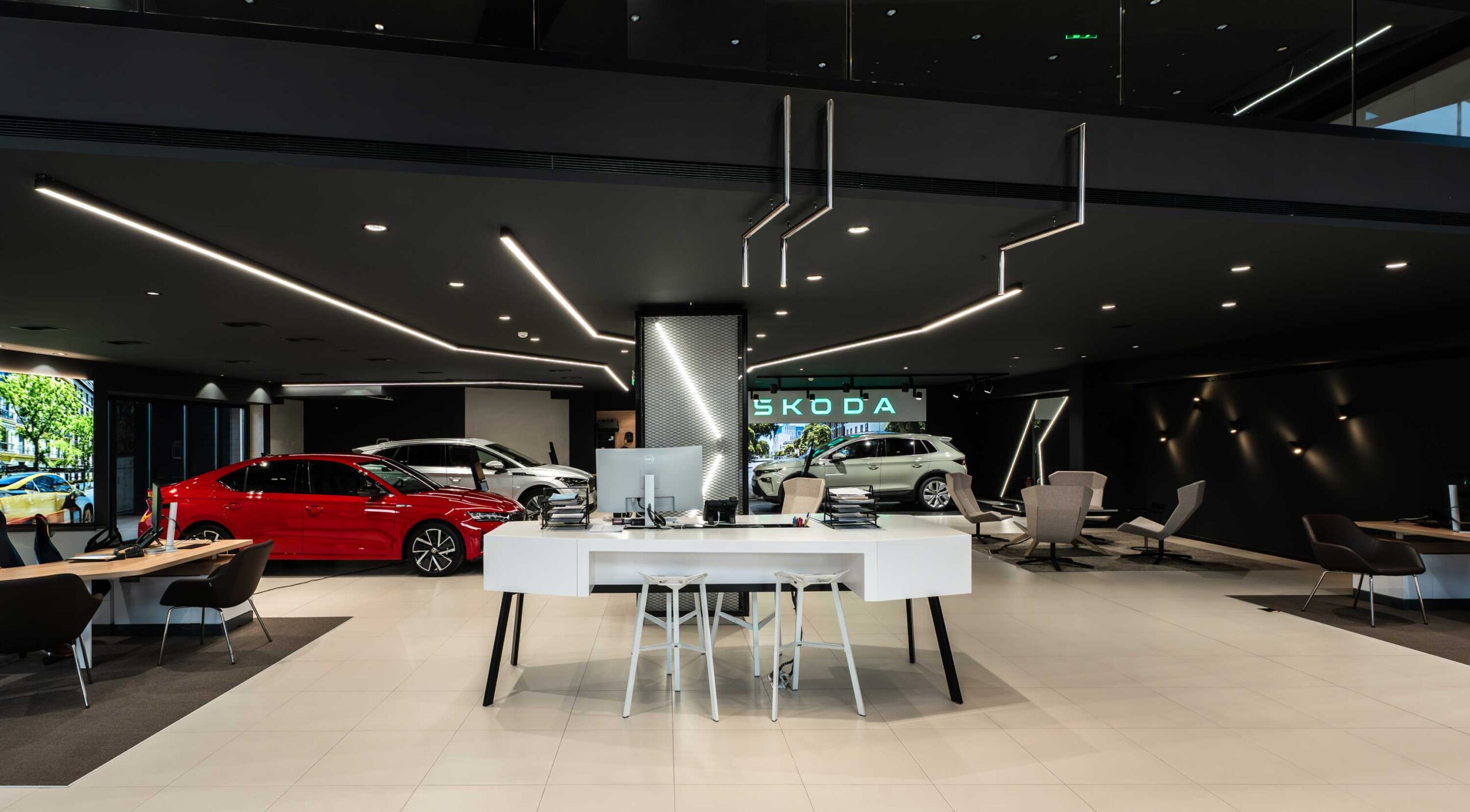 Μελέτη και επίβλεψη SKODA showroom Αθήνα