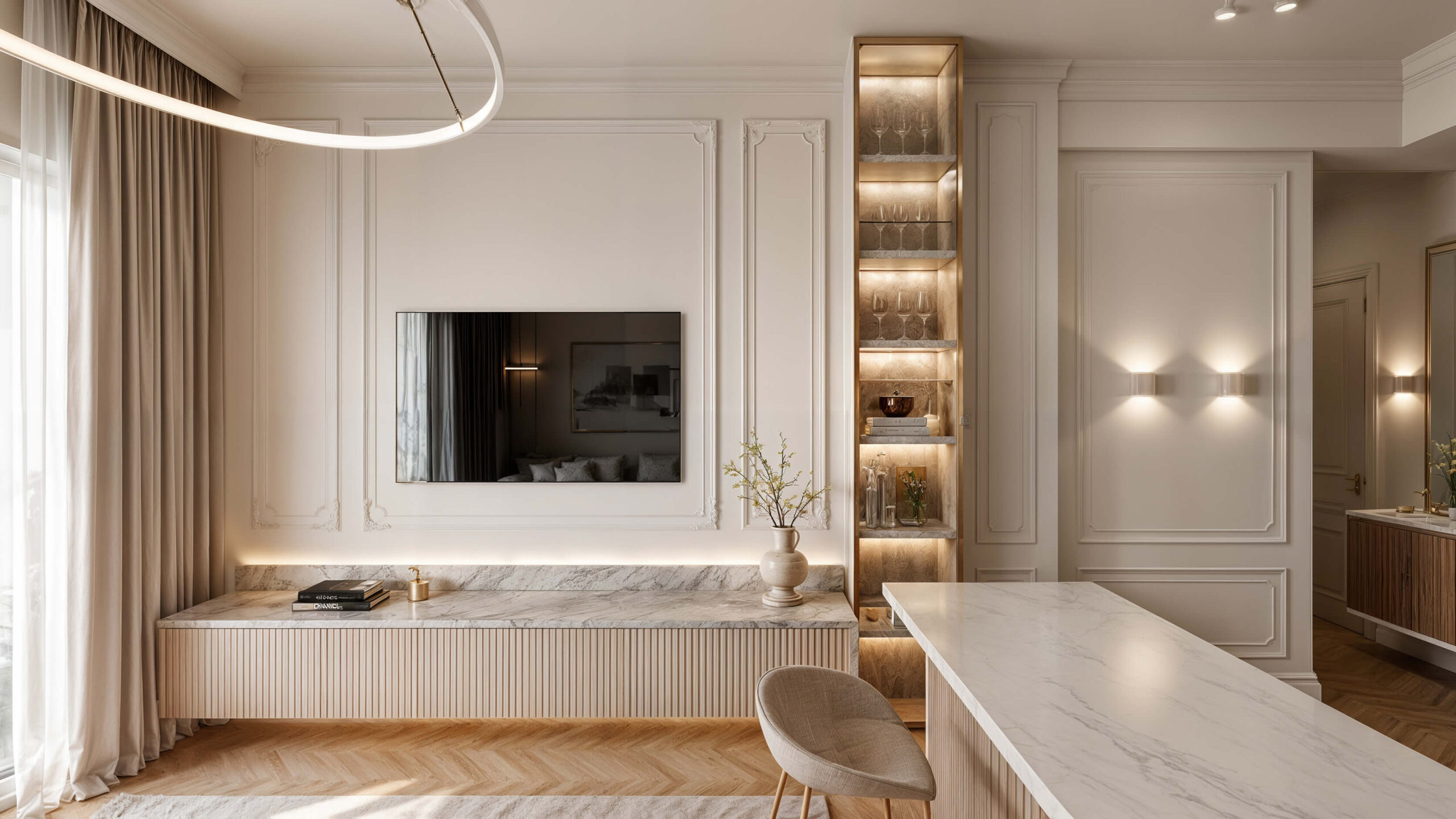 ανακαίνιση και design γκαρσονιερας στο κέντρο