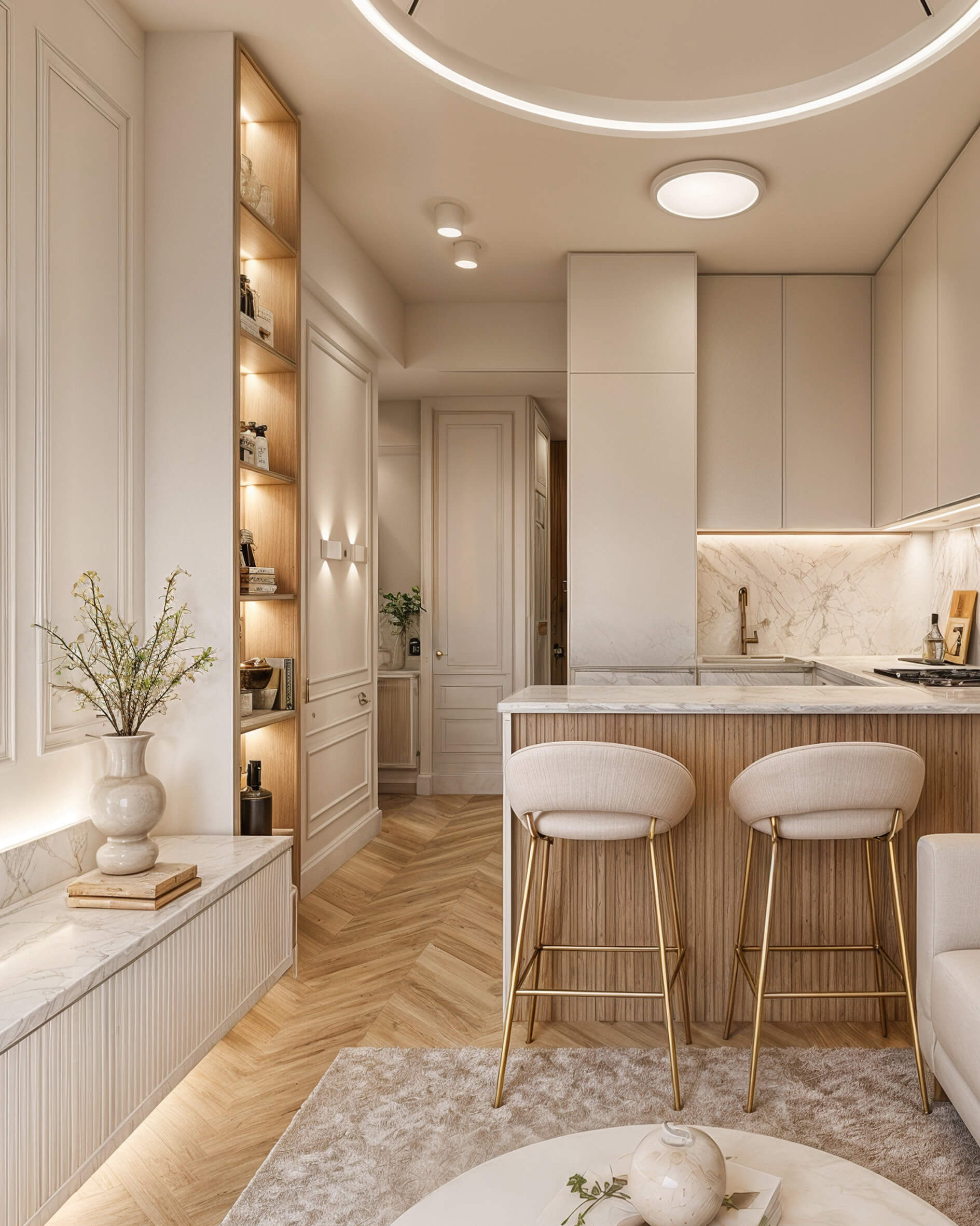 ανακαίνιση και design γκαρσονιερας στο κέντρο