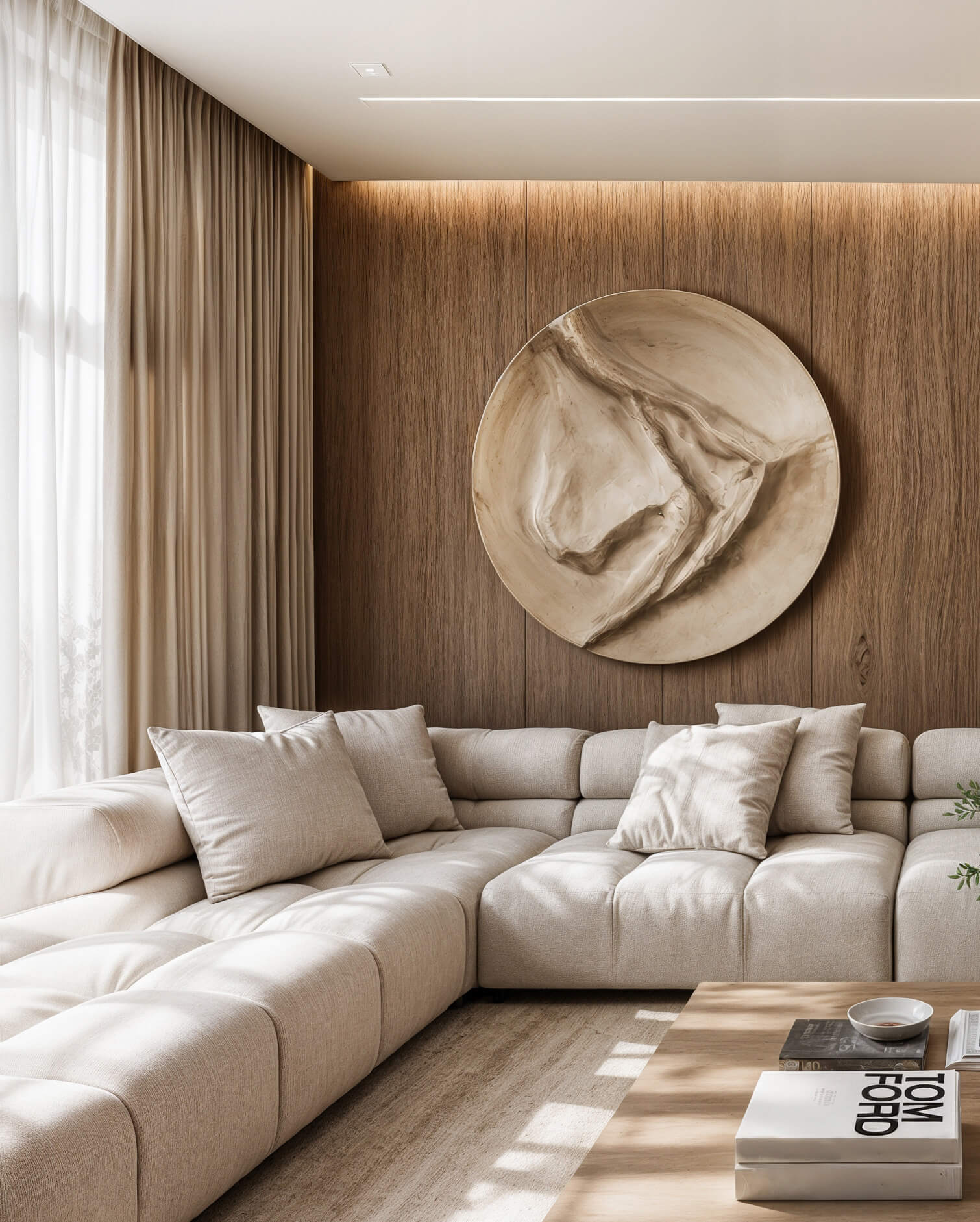 modern living room design in Athens
